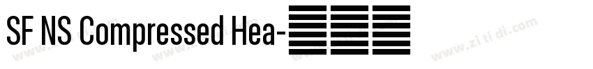 SF NS Compressed Hea字体转换